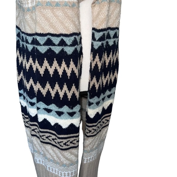 Chicoβs Chunky Long Fall Sleeveless Vest Sweater Cardigan - Picture 5 of 9